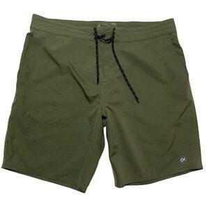 Outerknown Apex Evolution Trunks Swim Short Green Kelly Slater M 34 Surfing